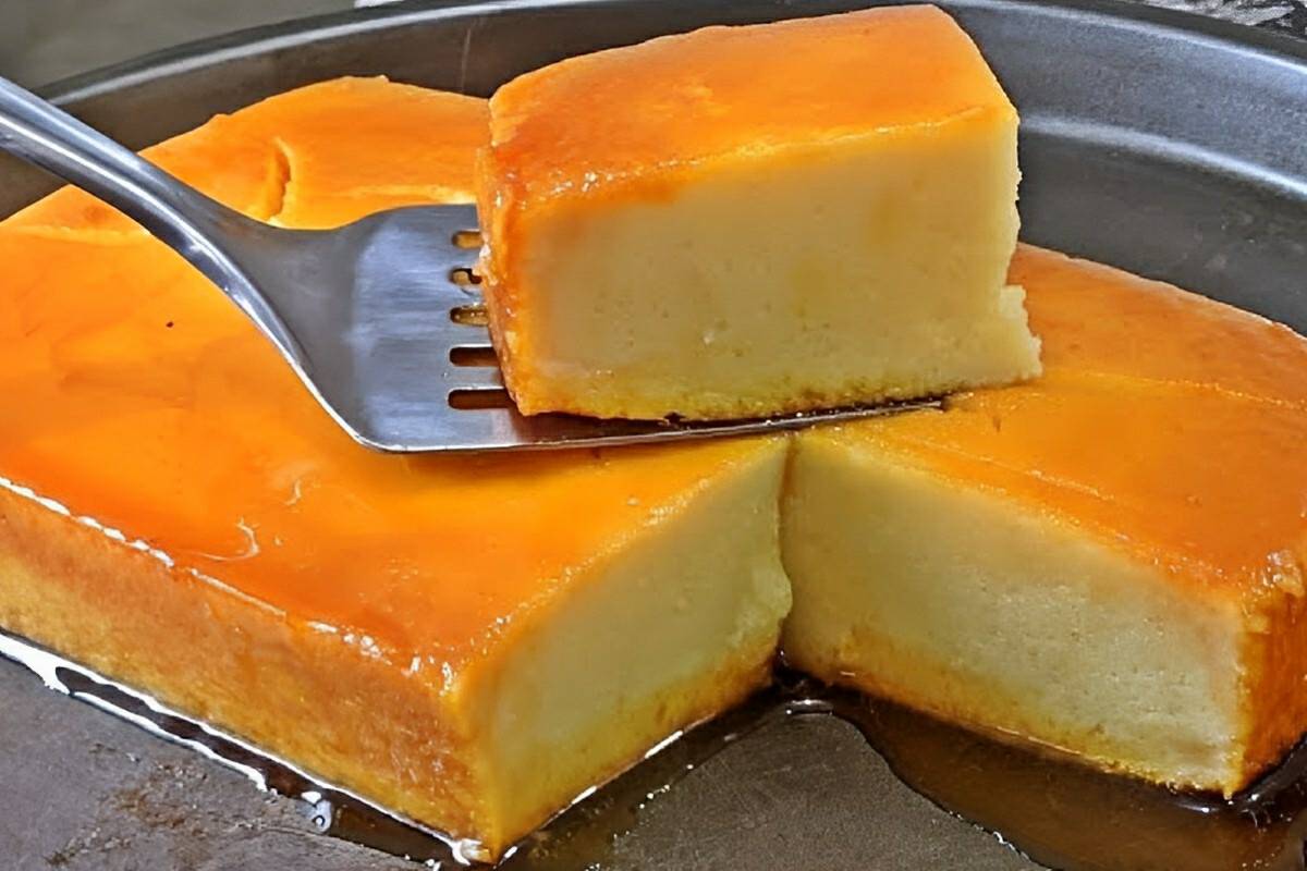 Pudim na travessa perfeito que não desmancha nem quebra na hora de servir