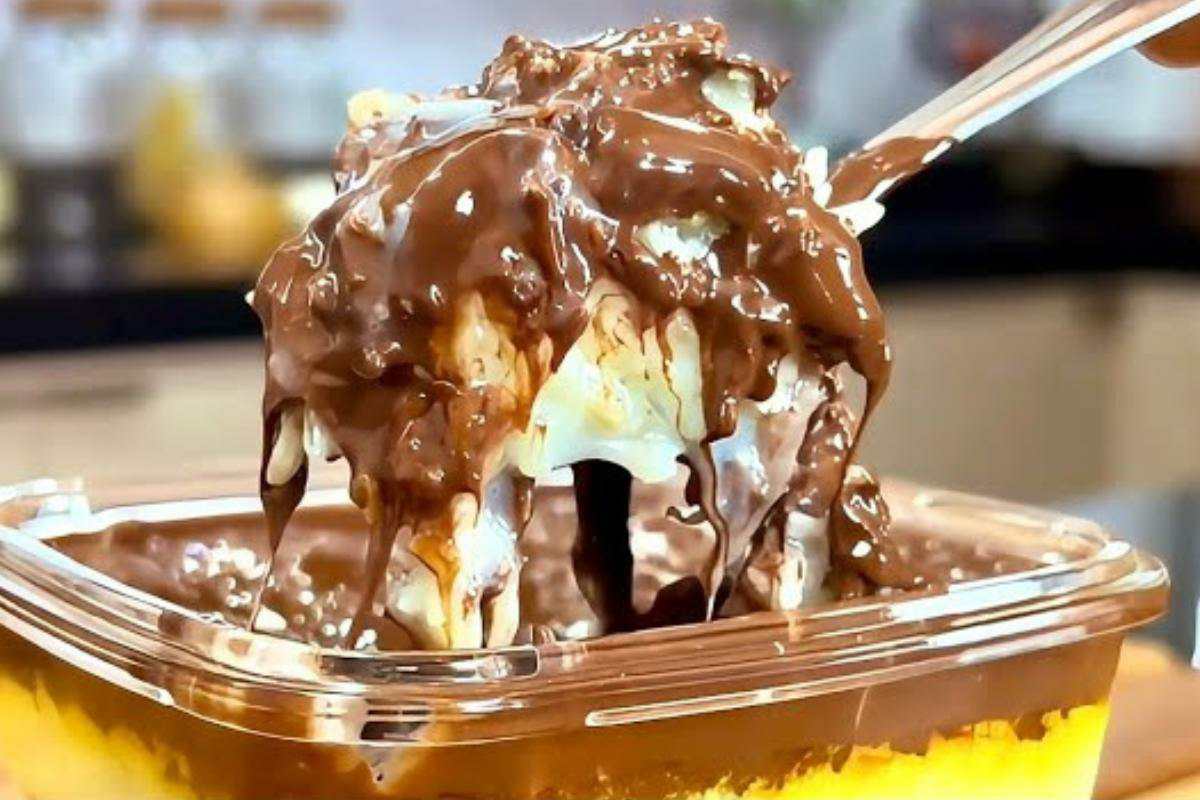 Você nem vai acreditar que dá para fazer essa maravilha de sobremesa com 3 ingredientes