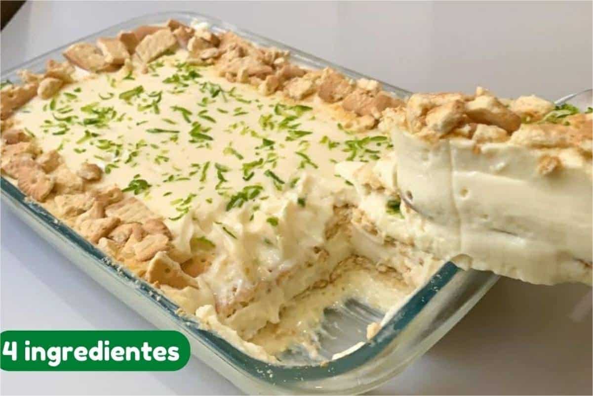 Sobremesa de 10 minutos muito cremosa e leva só 4 ingredientes bem simples
