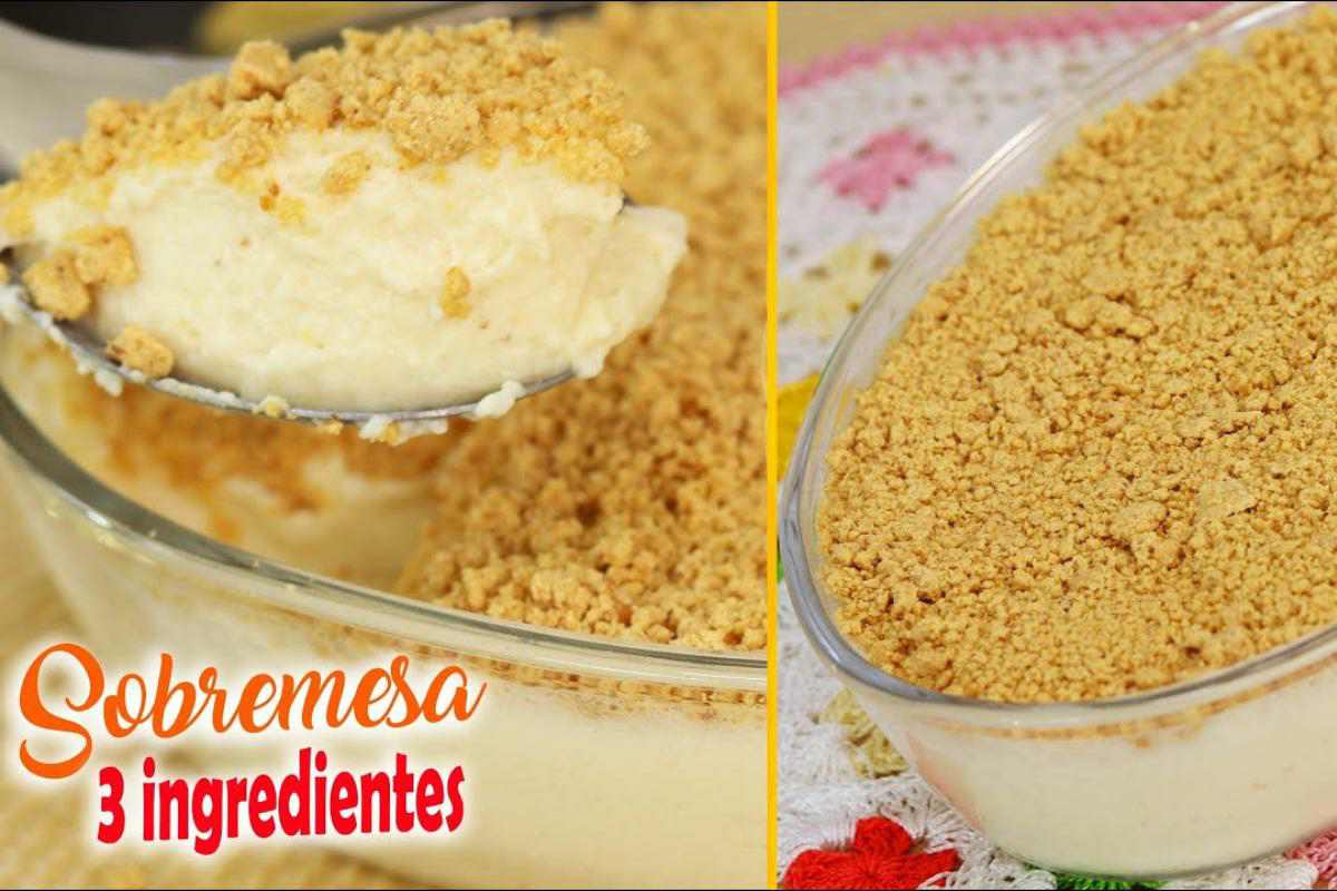 Sobremesa de paçoca deliciosa e precisa só de 3 ingredientes