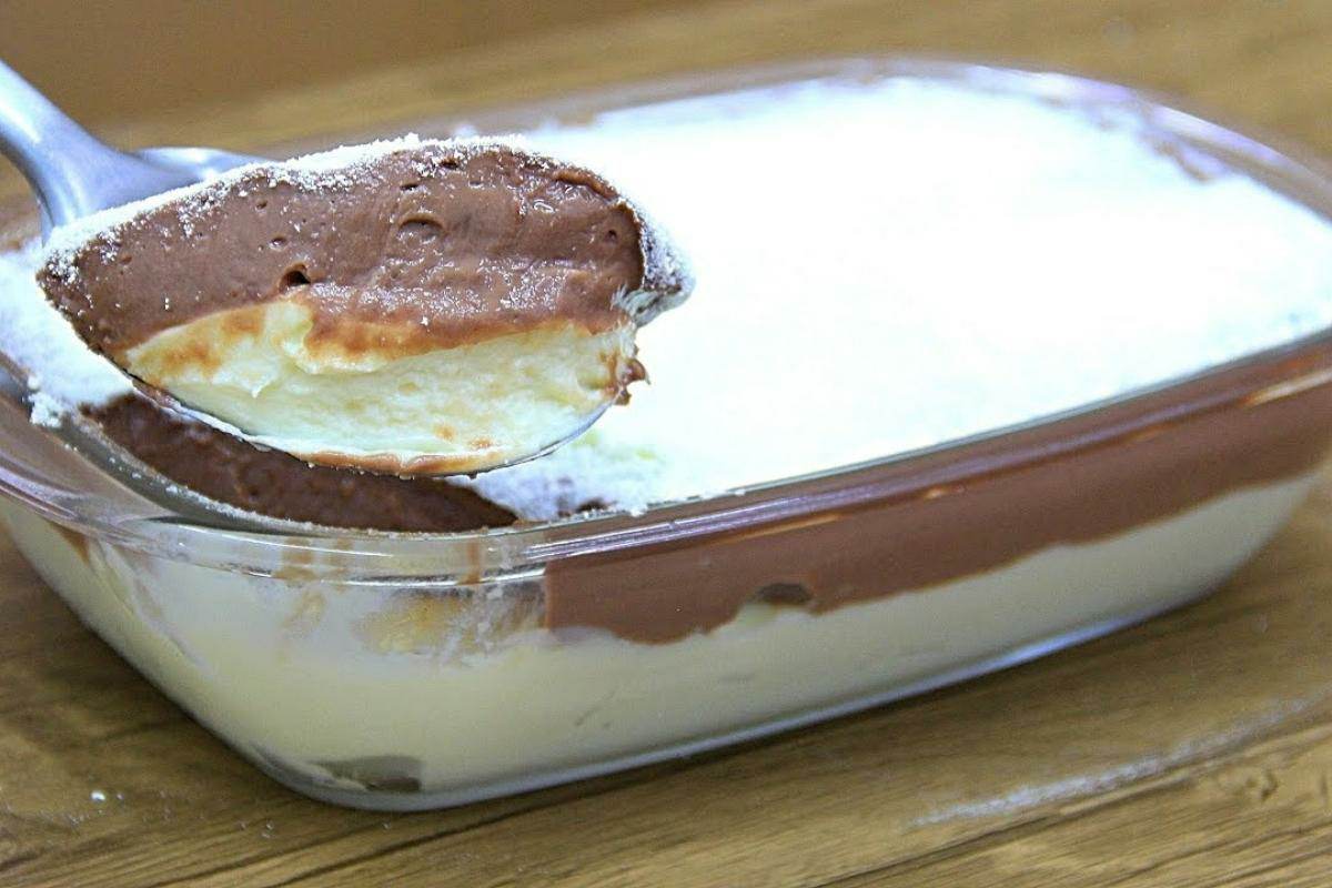 Sobremesa marido gelado de 2 sabores muito simples de preparar e fica maravilhosa