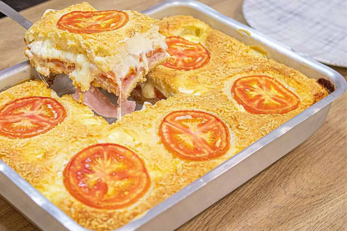 Torta bauru super cremosa e recheada vai ficar melhor que pizza