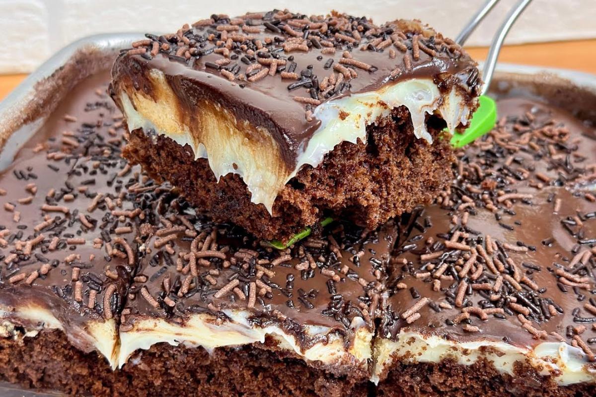 Bolo gelado de chocolate todo mundo me pede para fazer de novo