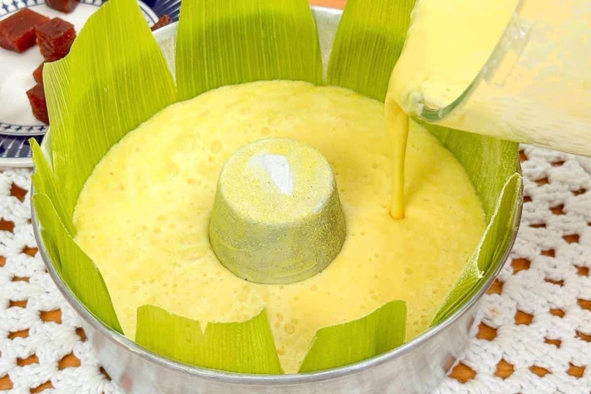 Bolo pamonha sem trigo com gosto de café da tarde caipria na sua casa
