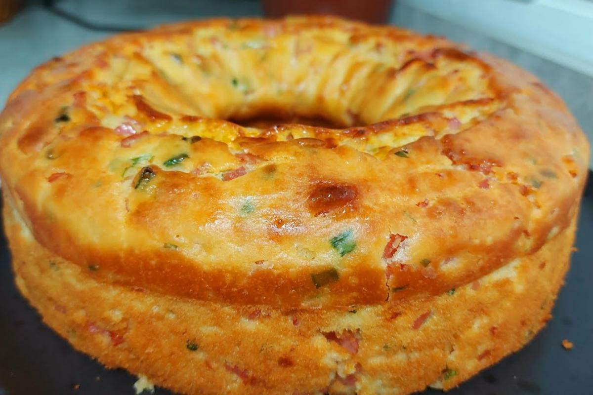 Bolo salgado que todo mundo adora quando faço dá para substituir o jantar