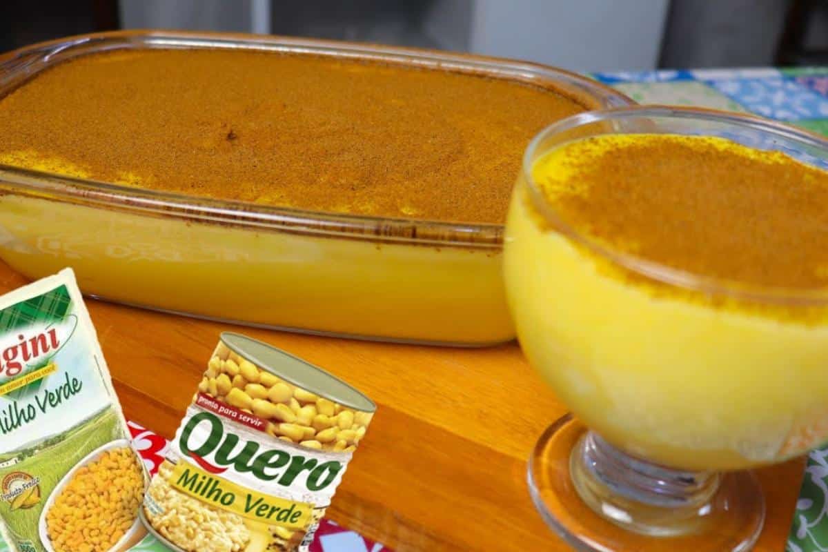 Como fazer curau de milho de latinha que fica pronto em poucos minutos