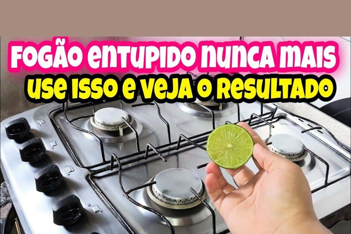 Como desentupir bocas do fogão usando ingredientes que você já tem em casa