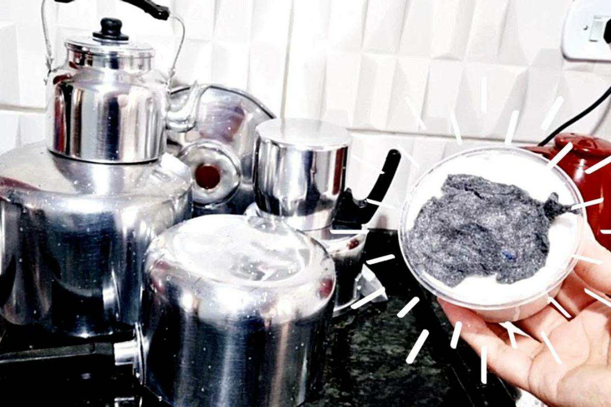 Pasta de brilho para alumínio suas panelas ficarão parecendo um espelho