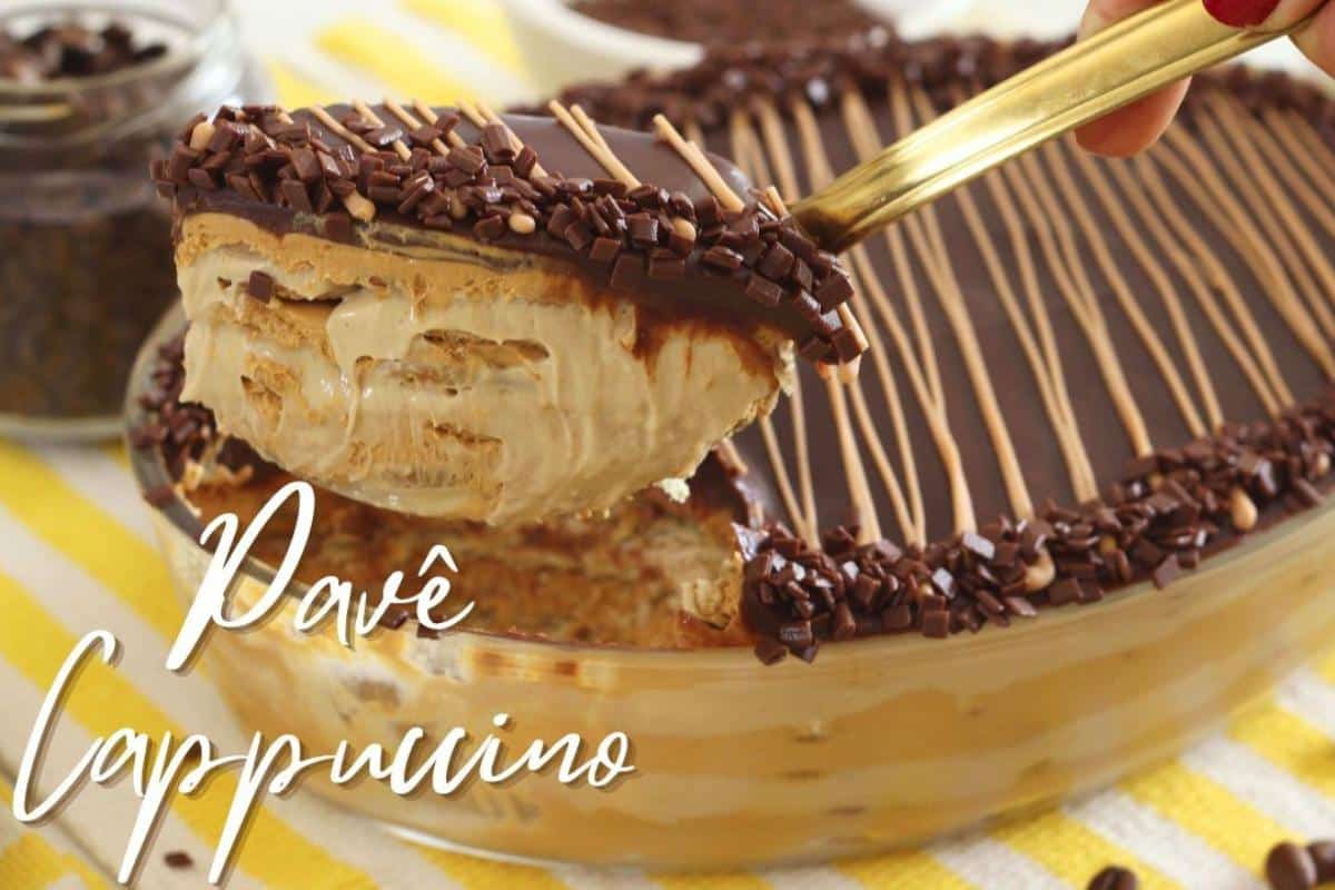 Já imaginou comer um pavê de cappuccino delicioso como esse no dia das mães