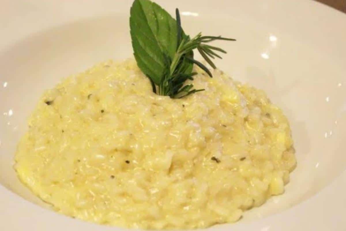Risoto quatro queijos um prato de restaurante chique para você fazer numa ocasião especial