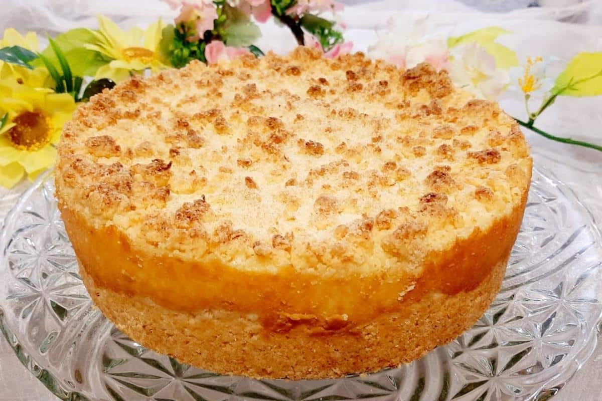 Torta de limão tipo crumble muito gostosa e simples de fazer para o dia das mães