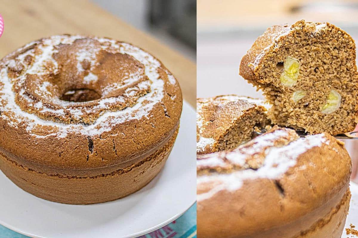Já comeu bolo de banana com casca? Você não vai querer mais fazer de outro jeito