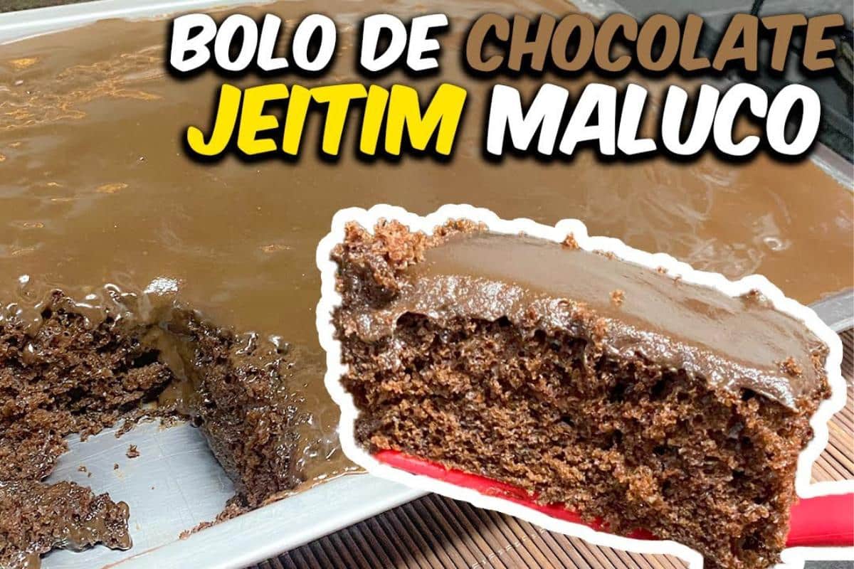 Bolo de chocolate delicioso de um jeito que você nunca fez e fica uma maravilha
