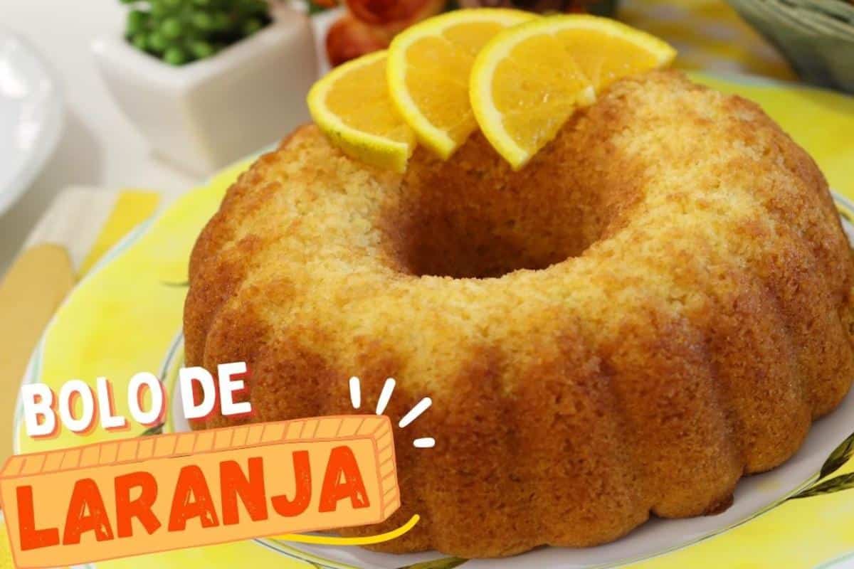 Bolo de laranja fofinho da roça para tomar com um cafezinho
