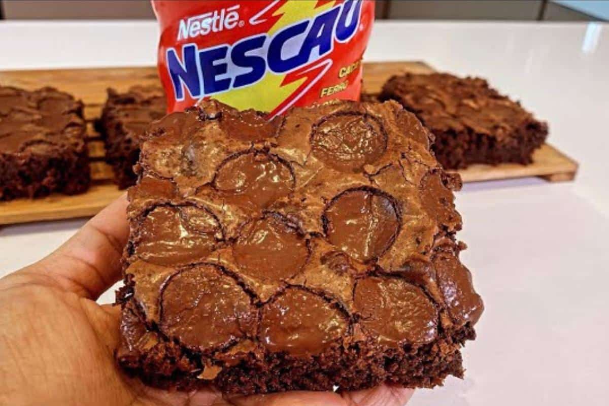 Brownie de nescau fácil e barato de fazer e todo mundo adora aqui em casa