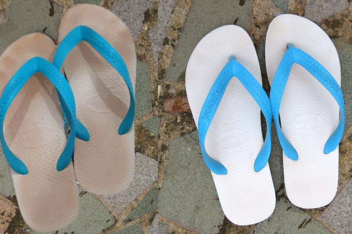 Como desencardir havaianas para ficar branquinhas parecendo novas