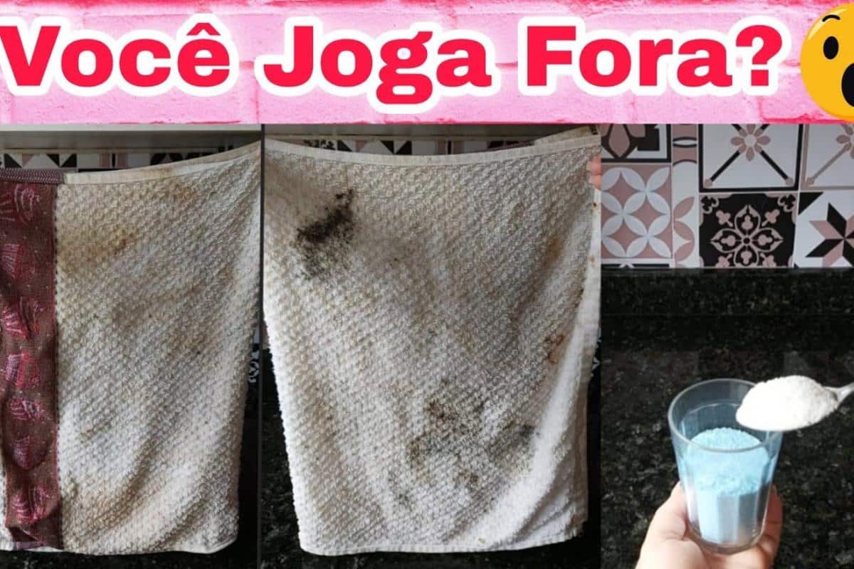 Como lavar panos de prato mofado e encardido sem precisar ficar esfregando