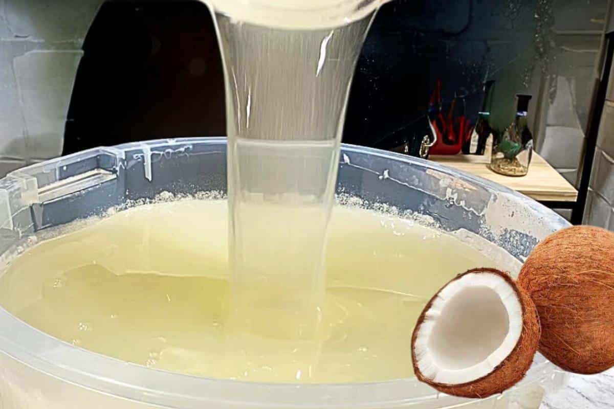 Sabão líquido de coco perfeito para lavar roupas mais encardidas e amareladas