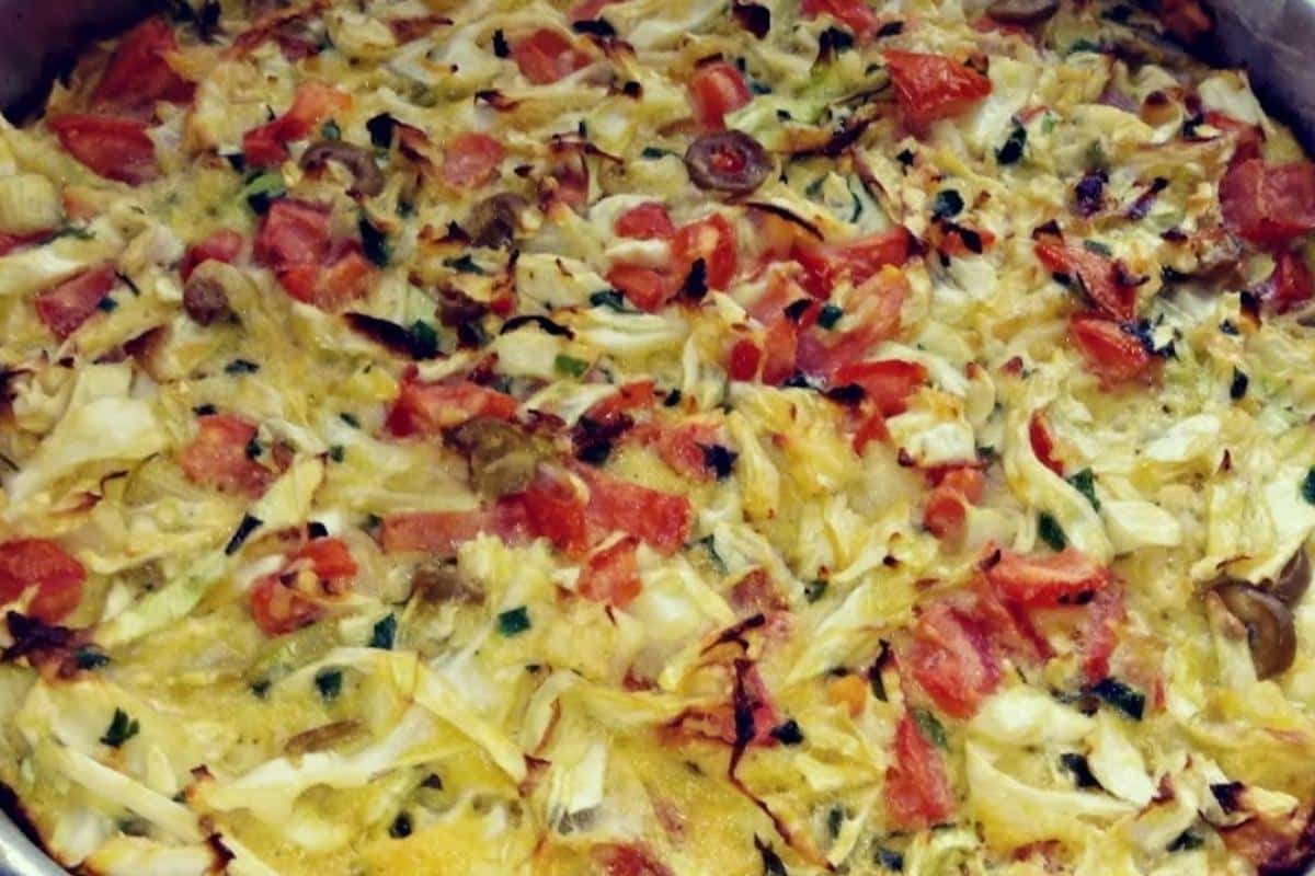 Torta de repolho leve e saudável que não dá trabalho de fazer