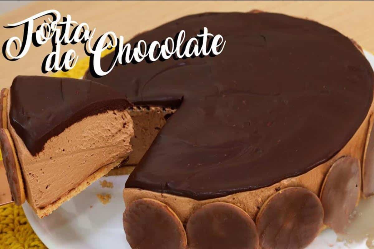 Torta holandesa de chocolate para você fazer sobremesa de doceria chique na sua casa