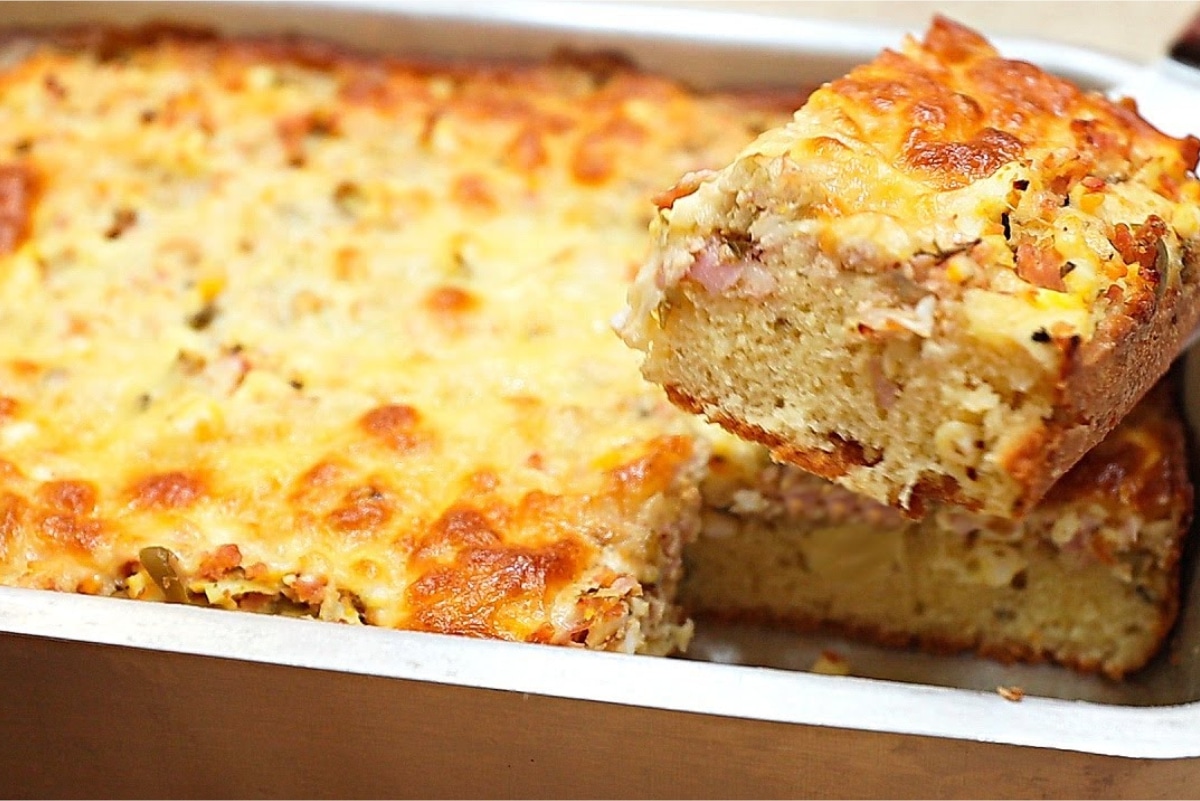 Essa é a torta salgada mais fofinha e macia que você já viu o sabor é incrível