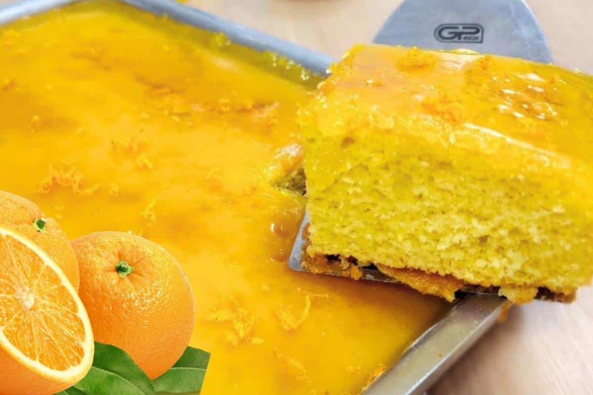 Sabia que dá para fazer bolo de laranja com casca? Fica ótimo!