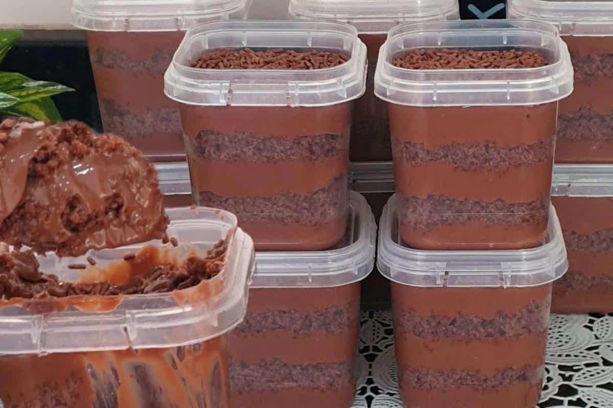 Receita de bolo no pote de brigadeiro perfeito para vender e ganhar dinheiro