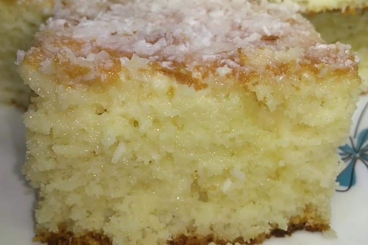 Bolo toalha felpuda o bolo de coco mais molhadinho e fofinho de todos