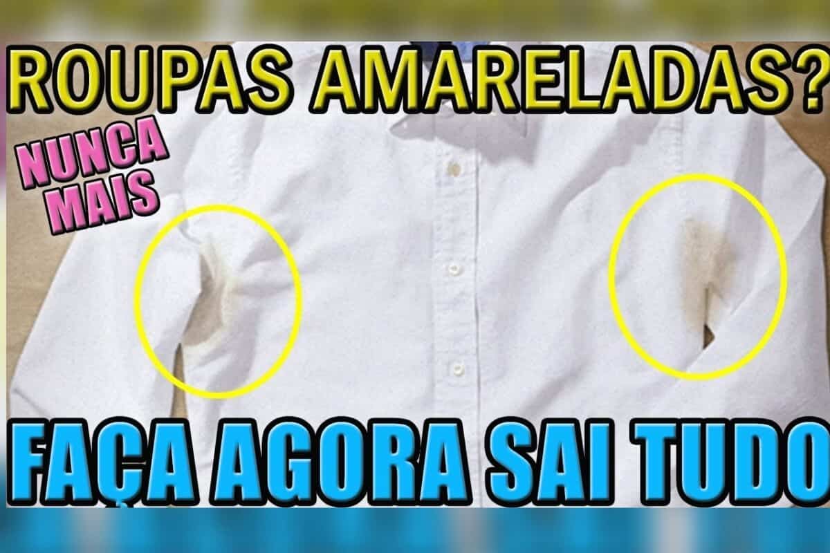 Como branquear roupa amarelada que você achava que não ia limpar nunca mais