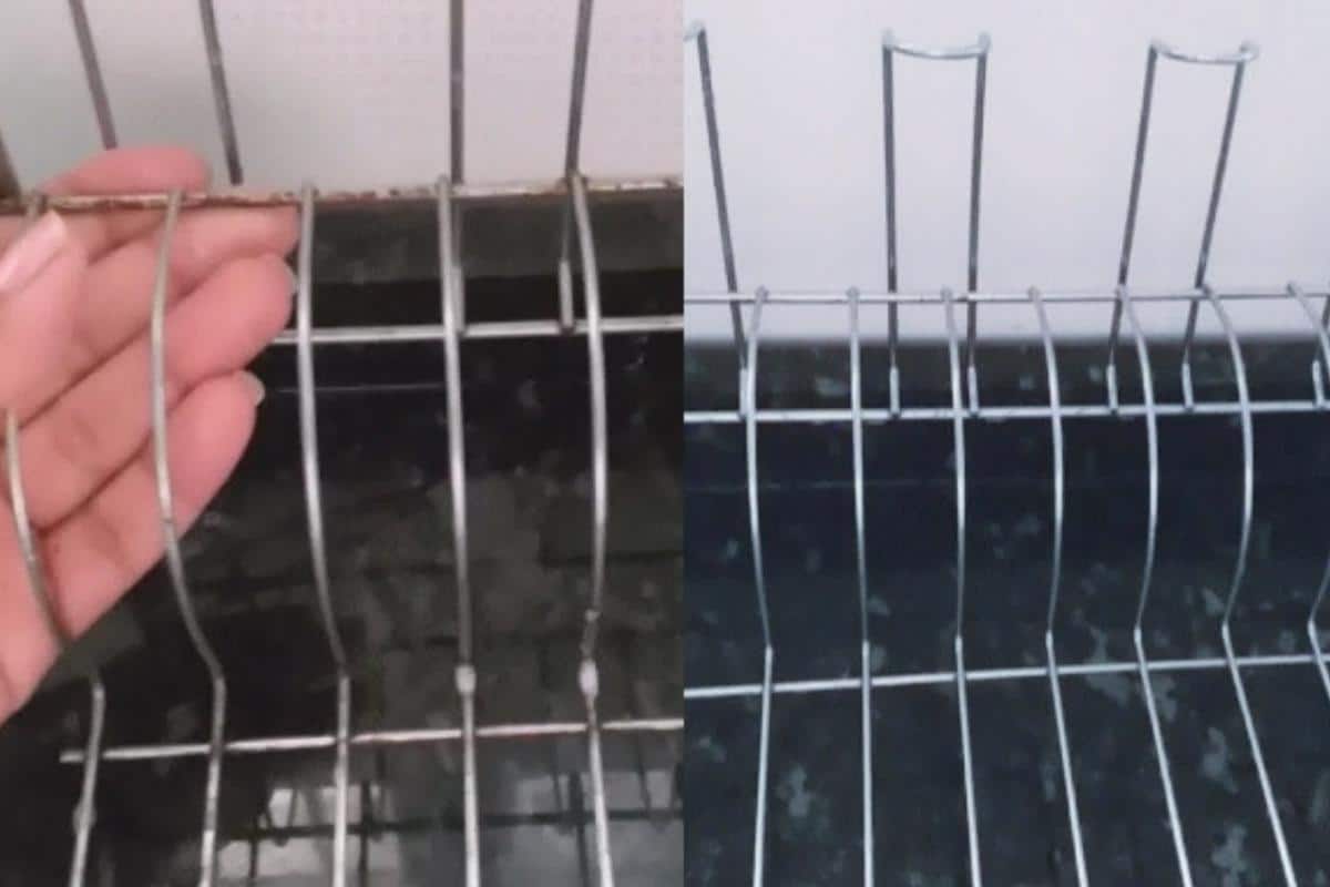 Como remover ferrugem do escorredor de louças para o seu almoço de natal