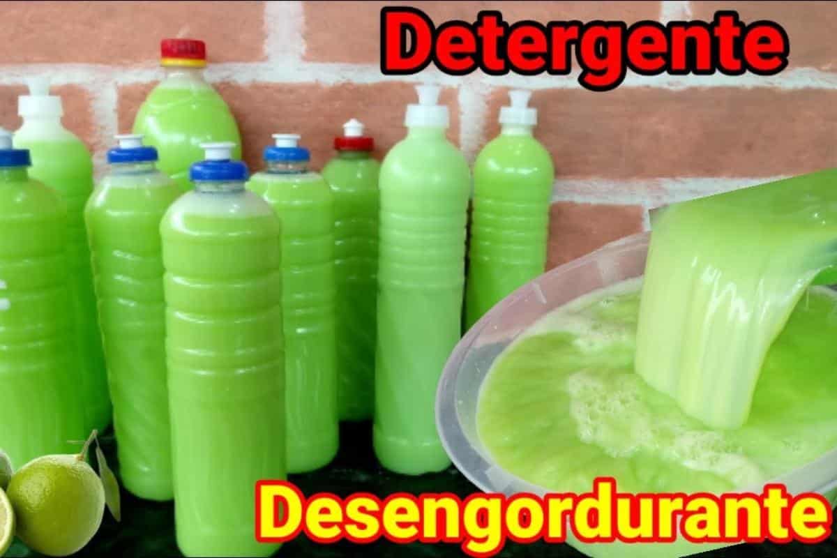 Detergente caseiro de limão além de ecológico rende bastante