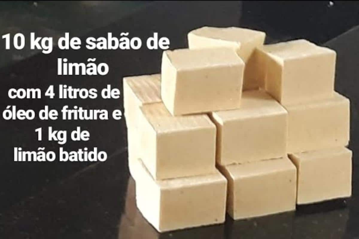 Sabão de limão caseiro que rende muito para você economizar dinheiro no mercado