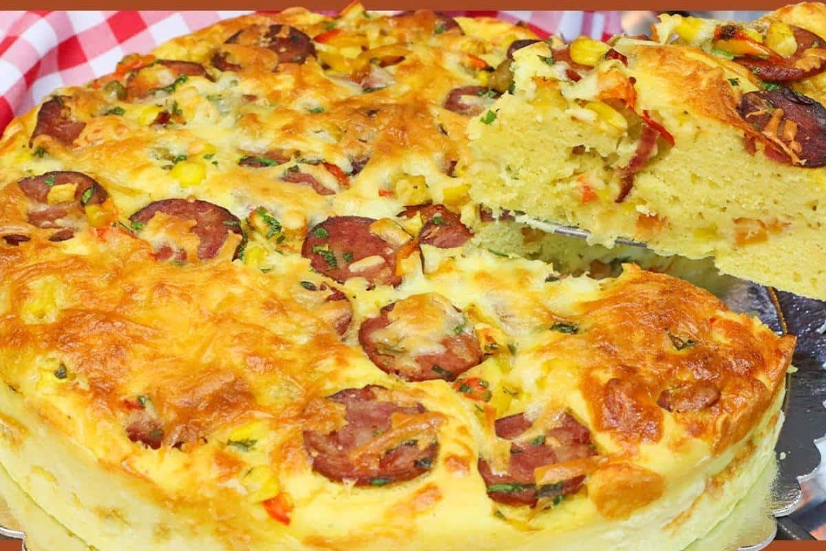 Torta caipira super saborosa com uma massa bem macia e fácil de fazer