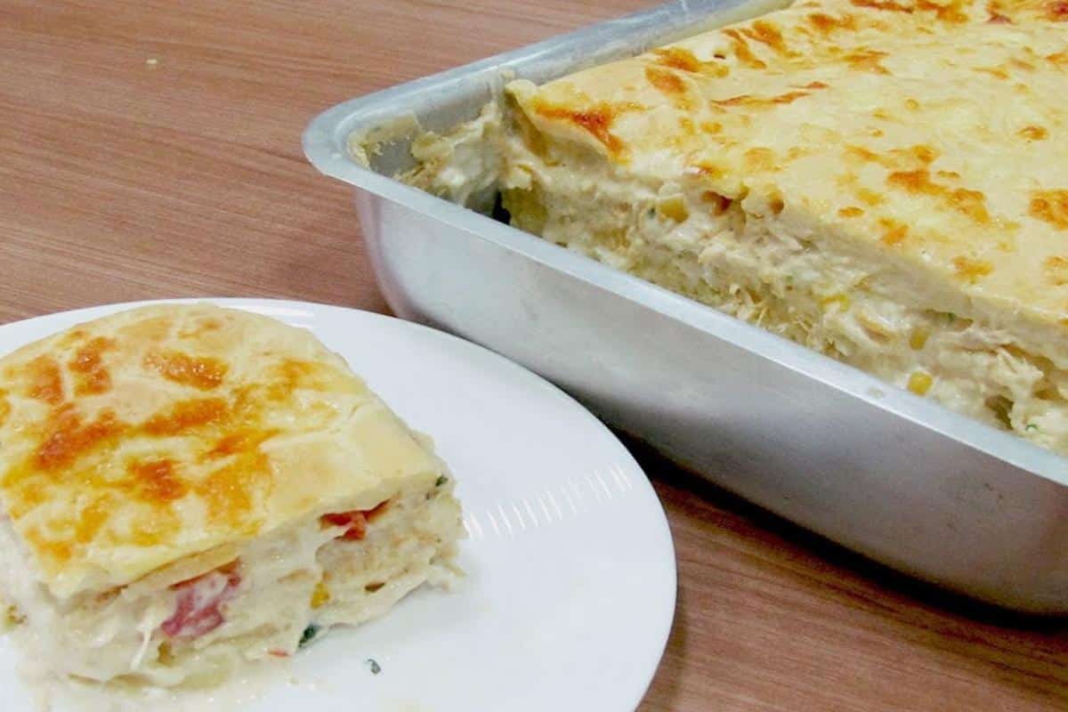 Torta cremosa de frango igual a essa você nunca fez e vai querer todo final de semana