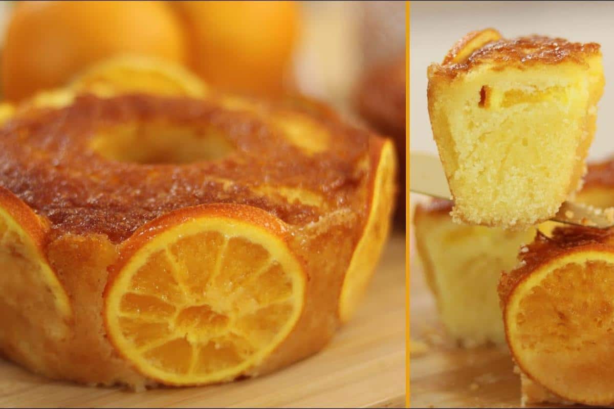 Como fazer bolo de laranja sem gluten e sem lactose para saborear com a sua família