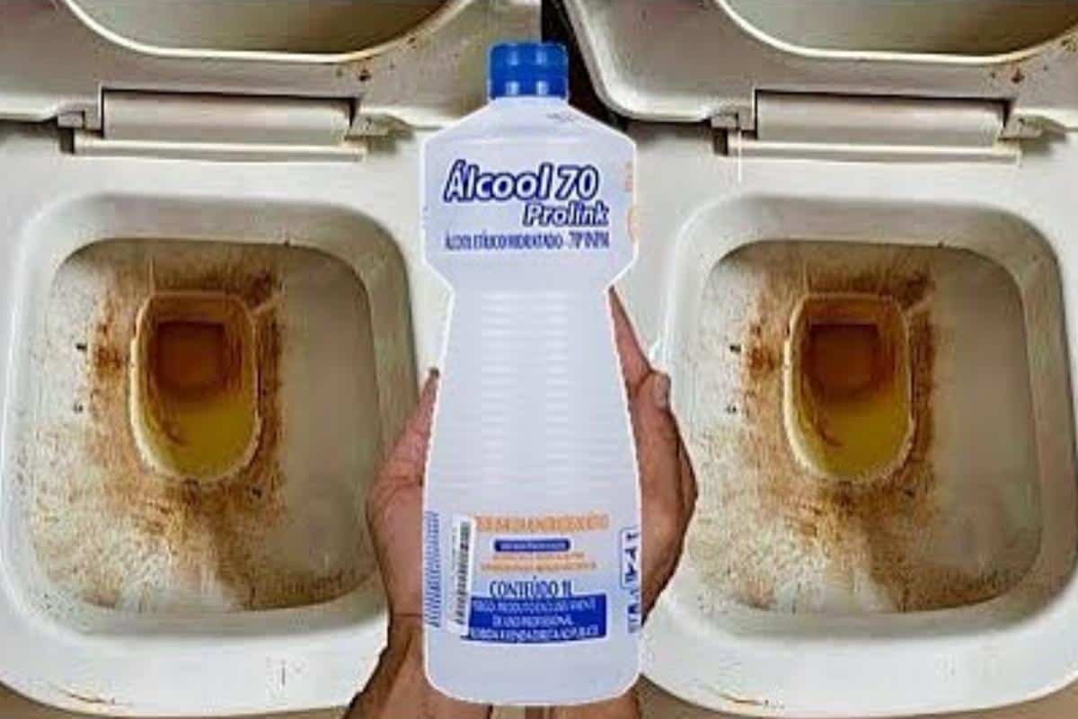 Como limpar banheiro encardido e manchado com uma misturinha muito simples de fazer
