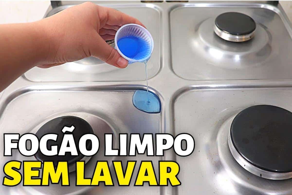 Misturinha para limpar fogão e deixar tudo limpinho depois do almoço de dia dos pais