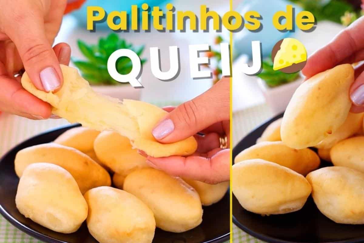 Palitinhos de queijo de 3 ingredientes para o café da manhã de dia dos pais