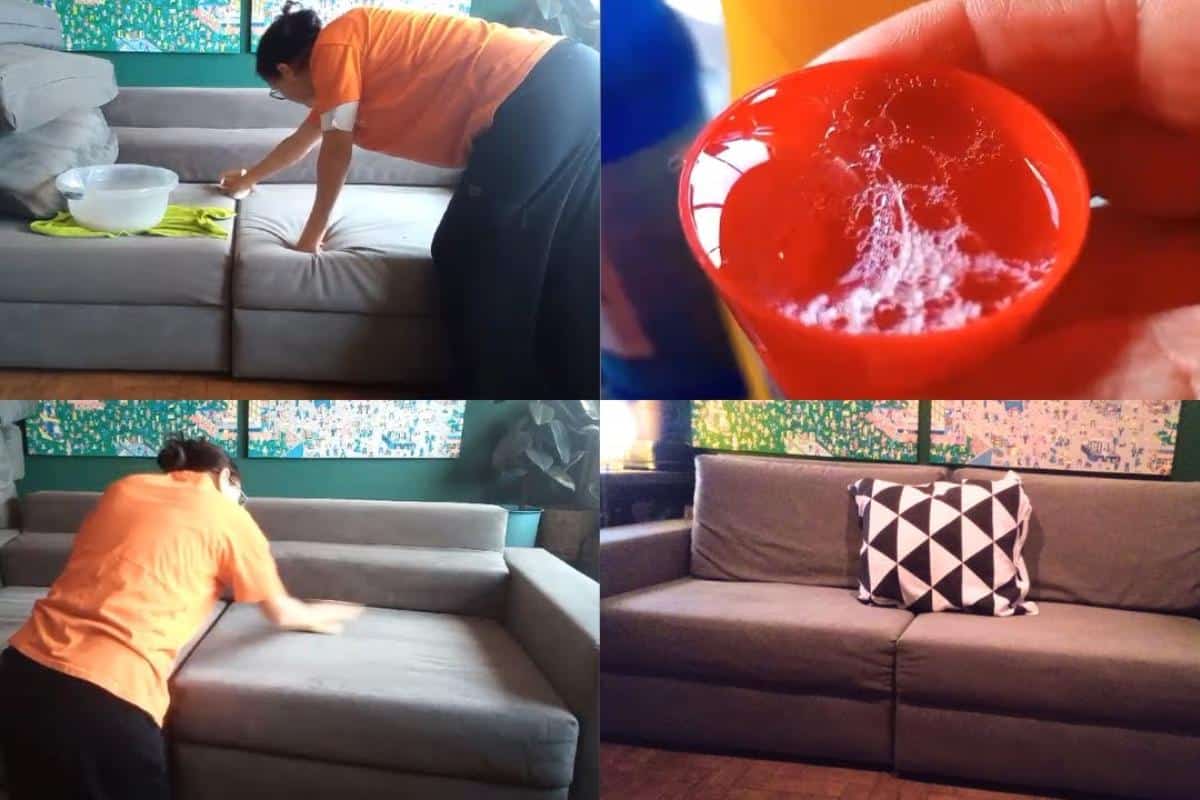 Misturinha para limpar sofá que vai deixar sua sala muito mais limpa e cheirosa