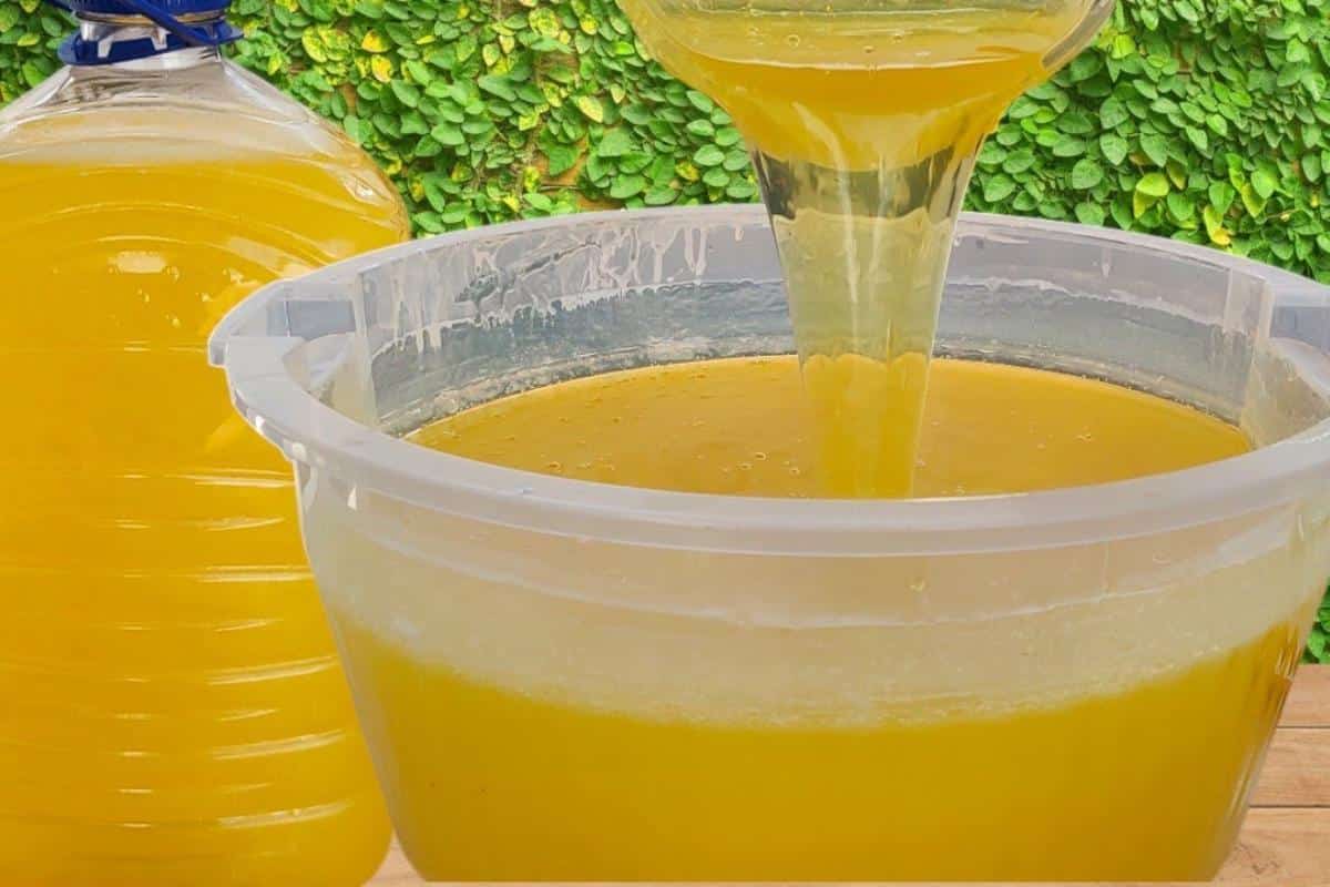 Sabão para limpeza pesada que rende bastante e não dá trabalho de fazer