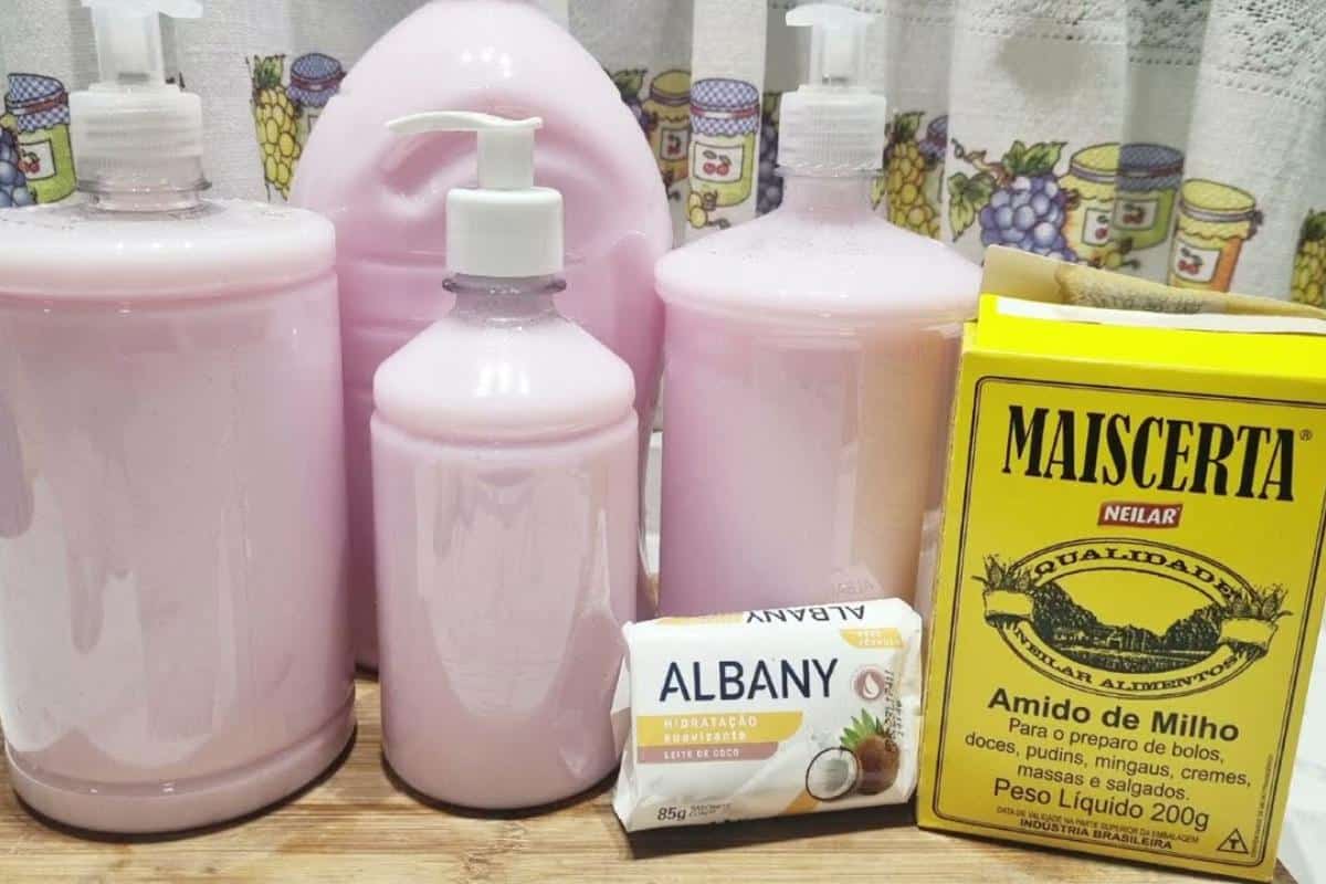 Sabonete líquido caseiro super cremoso: barato de fazer e muito perfumado