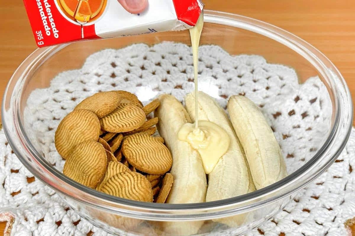 Sobremesa de banana super fácil de fazer e fica uma maravilha