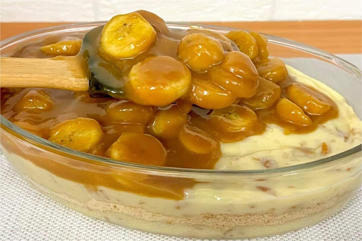 Sobremesa de banana muito cremosa que vai surpreender você com a facilidade de fazer