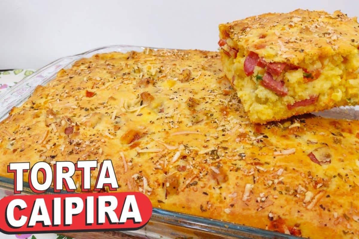 Torta caipira deliciosa e econômica para fazer que rende bastante