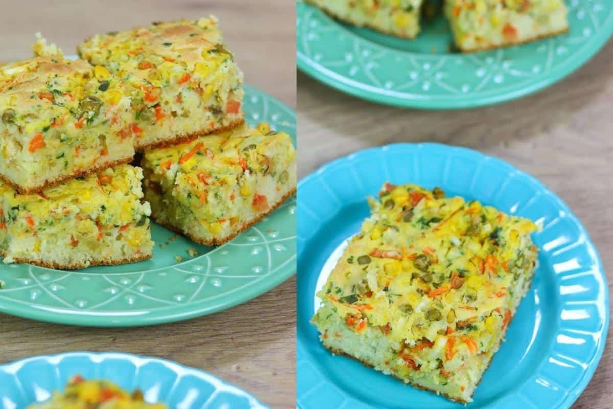 Torta de legumes muito leve e saborosa que sua família vai adorar