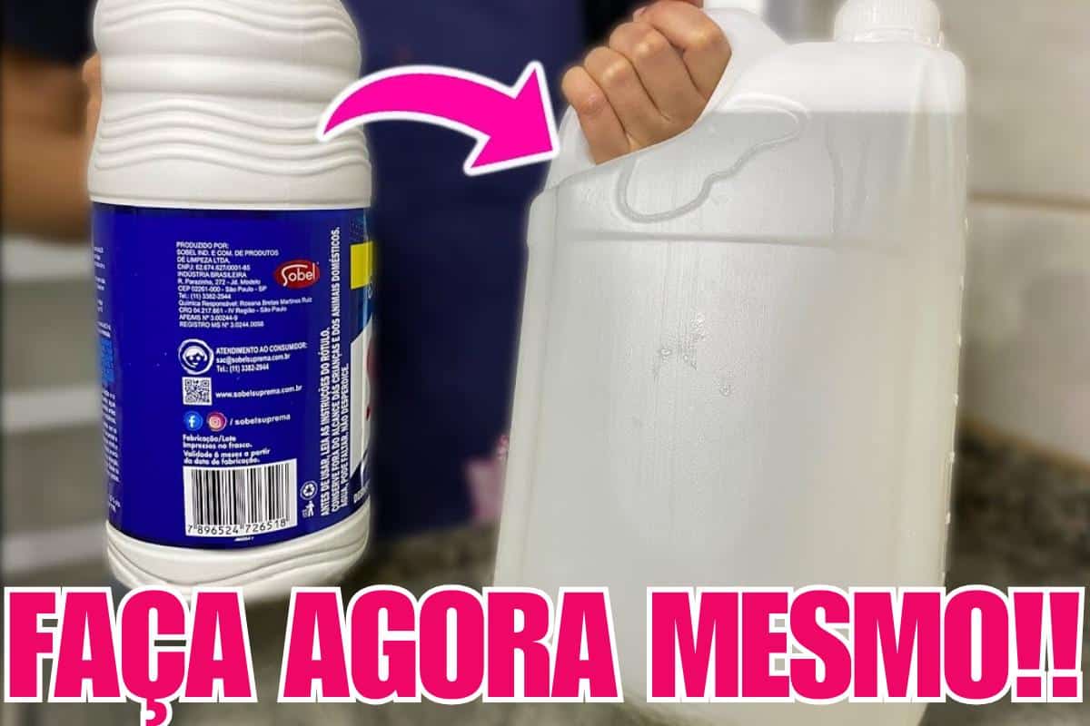 Como fazer água sanitária caseira: nunca mais você vai precisar gastar no mercado