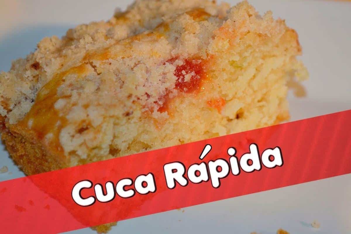 Cuca rápida e fácil de fazer para servir no lanche da tarde
