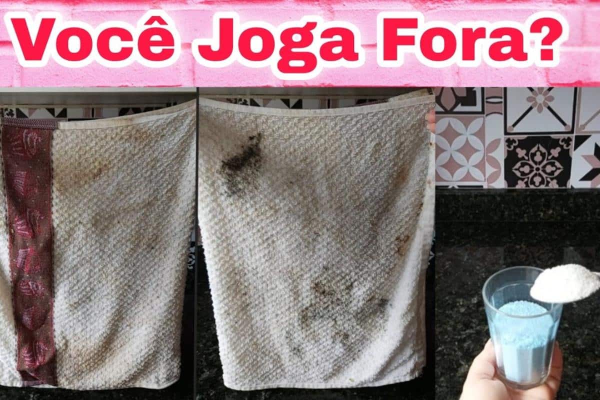Dica para lavar panos de prato: não precisa jogar fora pano encardido e mofado