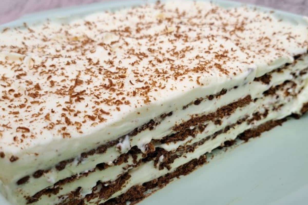 Torta de bolacha para adoçar o seu domingo: só 3 ingredientes