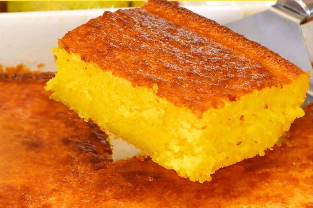 Bolo de laranja da fazenda que não precisa colocar farinha de trigo nem leite